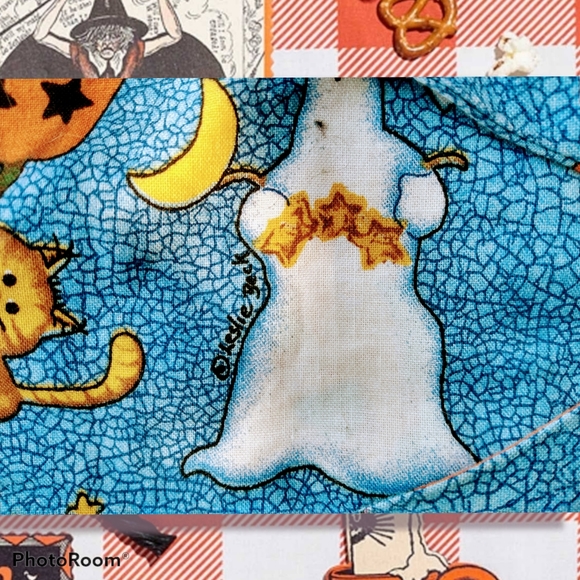 Vtg 90s Halloween vest reversible - Picture 12 of 16